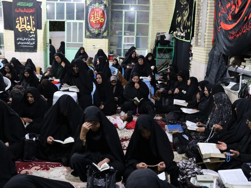 حضور گسترده مردم در شب‌های قدر، صحرارود