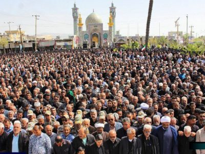 تشییع باشکوه شهدای (جنگ رمضان) در فسا