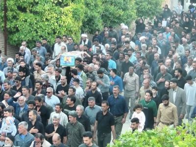تشییع باشکوه شهید رضازاده در صحرارود فسا