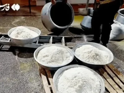 نذری ۷۲ دیگ در شهرستان فسا