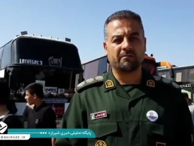 حرکت کاروان‌های مردمی از فسا به تهران برای تشییع رهبر شهید 
